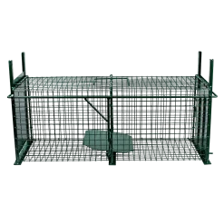 Trappe de capture chat 60 x 23 x 25 - 2 entrées - MORIN