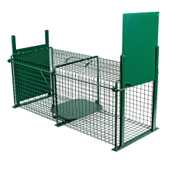 Trappe de capture chat 60 x 23 x 25 - 2 entrées - MORIN