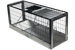 Trappe de capture pliante en inox pour chat