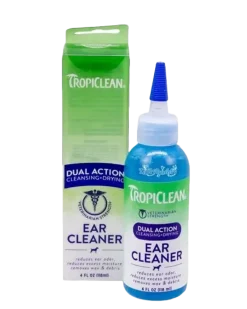 Tropiclean Dual Action, nettoyant des oreilles, 118 ml