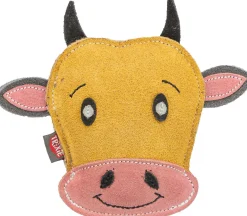 Vache, en cuir, 17 cm