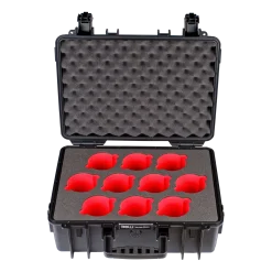 Valise de transport, 10 emplacements pour pots en verre 250 ml