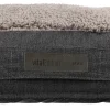 Vital coussin Bendson, ovale, 80 × 55 cm, gris foncé/gris clair