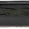 Vital coussin Bendson, ovale, 100 × 70 cm, gris foncé/gris clair