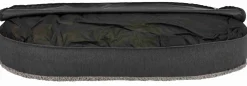 Vital coussin Bendson, ovale, 100 × 70 cm, gris foncé/gris clair