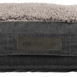 Vital coussin Bendson, ovale, 100 × 70 cm, gris foncé/gris clair