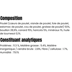 William's Optimal Renne / Boeuf, 400 gr